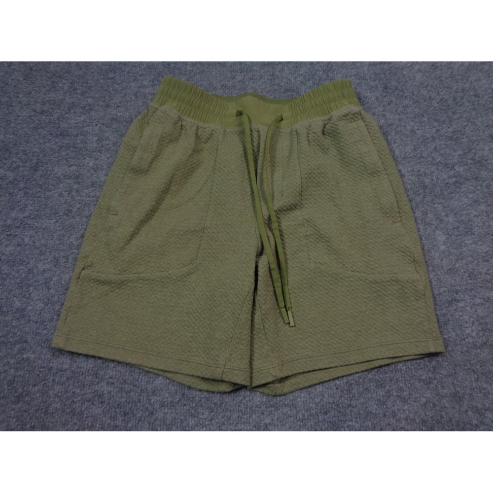 Lululemon Shorts Mens S Green At Ease 7 in Inseam Unlined - Picture 1 of 9